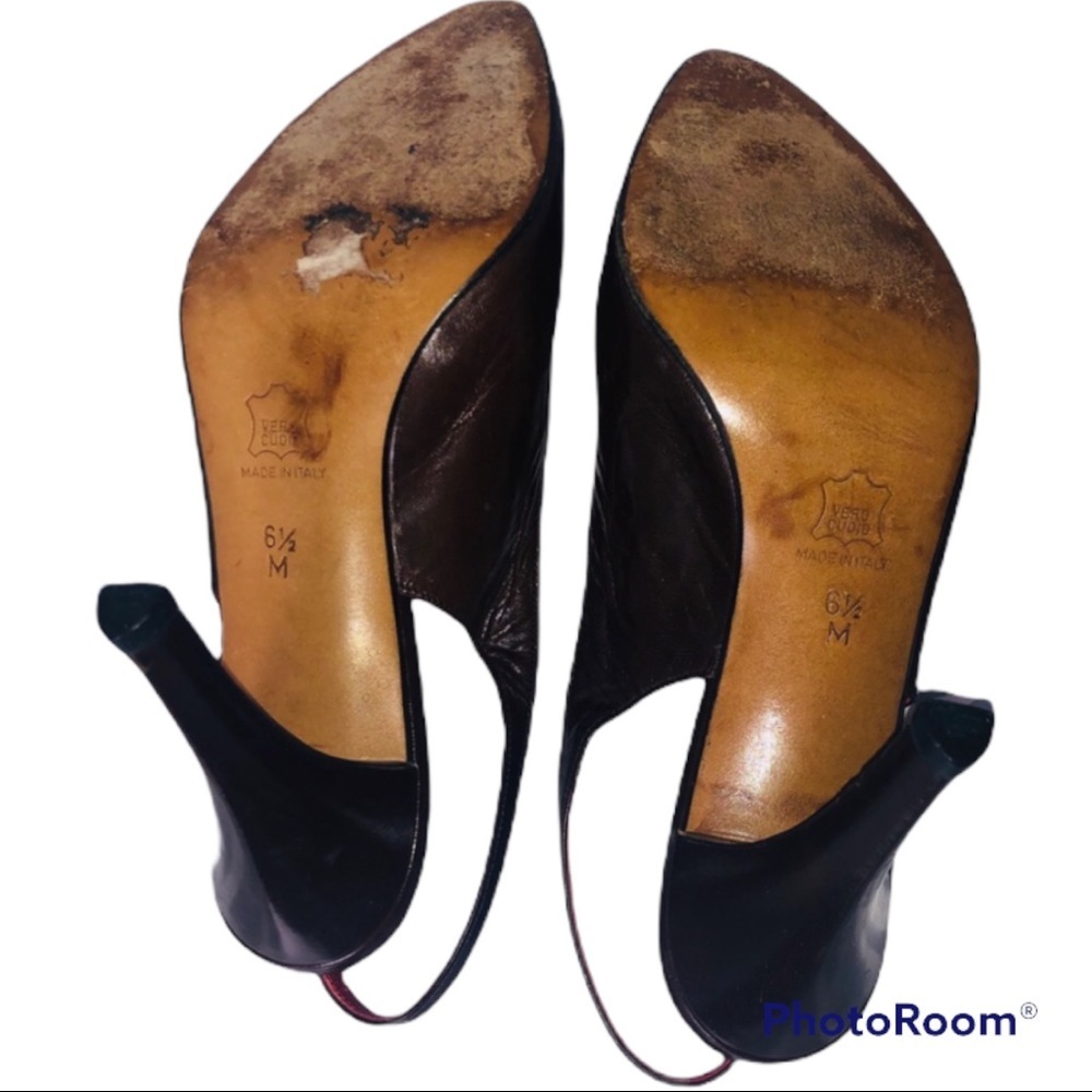 Vintage YSL slingback heels - Picture 7 of 8